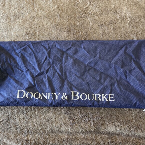 Dooney & Bourke Croc Embossed Leather Travel Duffel 22” Black Overnight Bag - Picture 4 of 16